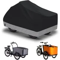 LuxusKollektion Fahrradschutzhülle Lastenrad Abdeckung 420D Oxford wasserdicht windfest