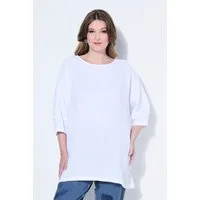 MIAMODA Longbluse Bluse oversized Musselin 3/4-Ärmel