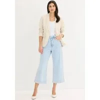 bonprix Jackenblazer eleganter Look, schmale Passform, aus Polyester und Elasthan