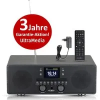 Reflexion HRA23INT Stereo DAB+ Radio mit CD-Player, Bluetooth, UKW, USB und AUX Internet-Radio (Digitalradio (DAB), UKW-Radio, Internetradio, 160 W, 2,4" TFT-Farbdisplay, Uhr-Anzeige mit Dual-Alarm und Sleep-Timer)