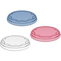 KOZIOL Vorratsdose Mehrweg-Joghurtdeckel FRESH, 3er-Set, Ø 10,2 cm, KOZIOL, Kunststoff, (einzeln, einzeln)
