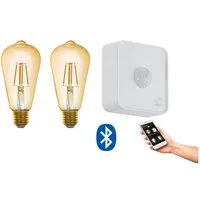 EGLO LED-Leuchtmittel Lm_led_e27, E27, E27 - 2X5,5W - Glas - Ø64mm - Bluetooth - APP - Fernbedienung - Sensor