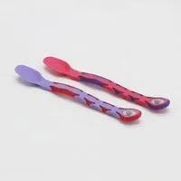 Vital Baby Esslernlöffel Mamas erster Löffel, Fütterlöffel, Schaber, langer Löffel, Babylöffel, ergonomischen felxisafe Griff mit Griffmulden