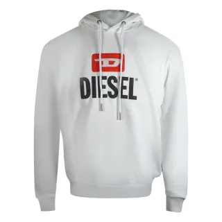 Diesel New D Logo Weißer Hoodie