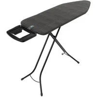 Brabantia Bügelbrett Bügeltisch C, 124 x 45 cm, Dst-Mulde Solide, Bügelfläche 124x45 cm, Fairtrade-zertifiziert