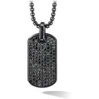 ROUGEMONT Kette mit Anhänger Massive Trend Halskette Dog Tag Herren Accessoire 60cm