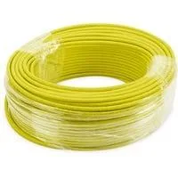 Professional Cat.7a S/FTP Verlegekabel simplex, Dca gelb, 100 Meter Rolle