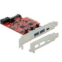 PCIe x4 > 1x USB 3.2 Gen 2 USB-C,+ 2xUSB-A, 1x intern USB 3.2 Gen 1, Schnittstellenkarte