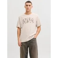 Jack & Jones Kurzarmshirt JJEJEFF LOGO TEE SS SN mit Logoprint