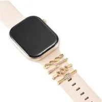 CoolGadget Smartwatch-Armband Uhren Charms Schmuck Ringe Deko Loops Motiv Clips, passend für alle Apple Watch und Samsung Galaxy Watch Modelle