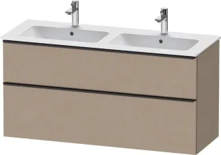 Duravit D-Neo Waschtischunterbau wandhängend Leinen Matt 1280x462x625 mm - DE43650BD750000 DE43650BD750000