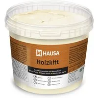 Hausa Holz-Reparaturset Holzkitt, 1kg gebrauchsfertig ausgezeichnete Füllkraft rissbeständig, 1-St., Fichte Holzspachtelmasse Kitt für Holz, Holzspachtel/Füllmasse zum Reparieren