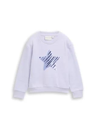 tom tailor kids - Cropped Sweatshirt mit Wendepailletten - Gr. - 98