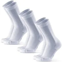 DANISH ENDURANCE Basicsocken Long Distance Crew (3-Paar) Wadenlange Sportsocken für Läufer, Anti-Blasen & Rutschfest