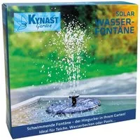 Kynast Garden Teichpumpe Solar Wasserfontäne Springbrunnen Teichpumpe mit 3 Effekte