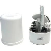 Catit Fellbürste Bürsten-Set für kurzhaarige Katzen