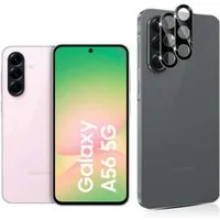 CLM-Tech Kameraschutzglas 2X Samsung Galaxy A56 5G Kameraglas kristallklar für Samsung Galaxy A56 5G, Linse Schutzglas 9H Glas - Folie kristallklar 2er Set Kameraschutz, 2 Stück, Kratzfest