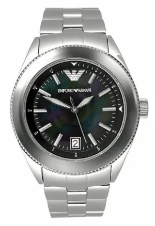 Emporio Armani Damenuhr Quartz Silber