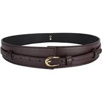 Zaewry Taillengürtel Damen Breiter Ledergürtel Mode Damen Kleidergürtel, 2-in-1 Taillengürtel mit Schmaler Gürtel für Anzüge