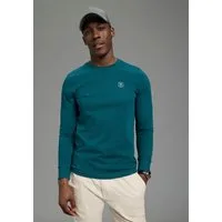 DELMAO Rundhalsshirt mit Markenlabel