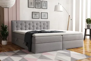 Boxspringbett Schlafzimmerbett DIAGO 180x200cm inkl.Bettkasten