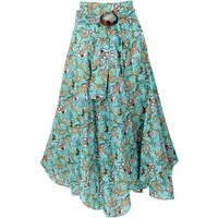 Guru-Shop Minirock Rock Boho chic mit Kokosschnalle, leichter.. alternative Bekleidung