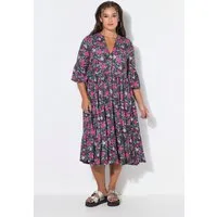 Studio Untold Midikleid Midikleid A-Line Flower-Muster