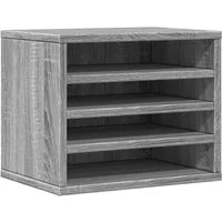 vidaXL Organizer Schreibtisch-Organizer Grau Sonoma 36x26x29,5 cm Holzwerkstoff