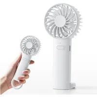 Bomiclss Handventilator Tragbarer Handventilator USB Wiederaufladbarer Ventilator mit, 3 Geschwindigkeiten Batteriebetriebener Mini-Tischventilator