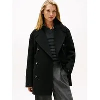 Tommy Hilfiger Kurzmantel DF WOOL BLEND REG PEACOAT mit Wolle