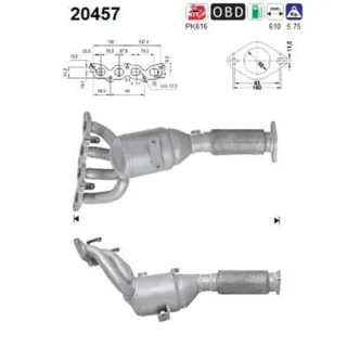 AS Katalysator  Ford B-Max Ecosport Fiesta 6 1,4 1,5 1,6