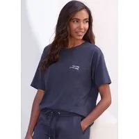 LASCANA T-Shirt mit tollen glänzenden Foliendruck, Loungewear