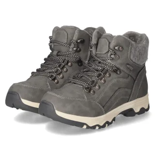 Jane Klain Schnürstiefeletten  Grau - Gr. 36 -  Synthetik Material