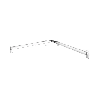 KEUCO AXESS Eck-Dusch-/Wannenhandlauf aus Metall, 85 x 85 cm, 35011018800 35011018800