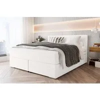 99rooms Boxspringbett Phönix (Schlafzimmerbett, Bett), mit Taschenfederkernmatratze und Topper, in Webstoff MALMO_NEW