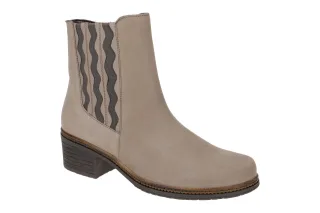 Gabor 94.663.19 Damen Stiefeletten grau fango Best Fitting Blockabsatz