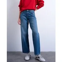 TOPSHOP Weite Jeans TSCINCH LR WIDE DNM JEANS MB NOOS Baumwolle, relaxed fit, low waist