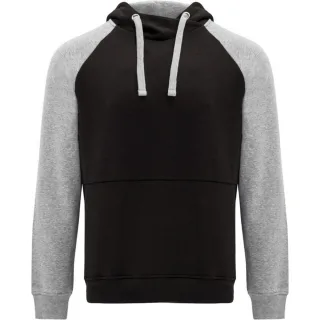 Roly - "Badet" Kapuzenpullover Zweifarbig für Herren/Damen Unisex (Schwarz/Grau meliert)