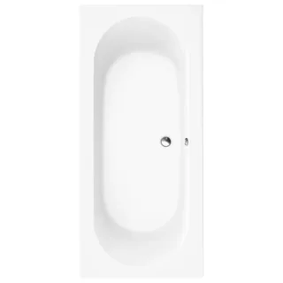 Villeroy und Boch O.novo Rechteck-Badewanne UBA180CAS2V-01 180x80cm, weiß, Ablauf mittig