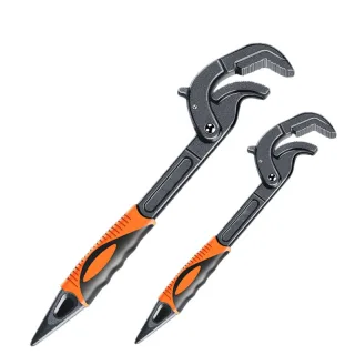 Adjustable Ratchet Wrench High Carbon Steel Multi Functional Self Locking Dual Sided Teeth Design Repair Tool Anti Corro