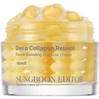 Sungboon Editor Gesichtsserum Deep Collagen Retinol Capsule Cream 50ml – Kollagen + Retinol + White Spicule – Anti-Aging Gesichtscreme – K-Beauty Feuchtigkeitscreme, für trockene Haut