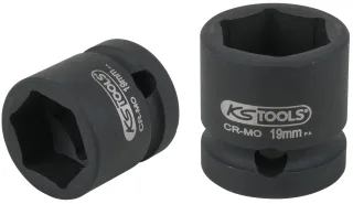 KS Tools 1/2" Sechskant-Kraft-Stecknuss, extra kurz, 19,0 mm - 515.0067