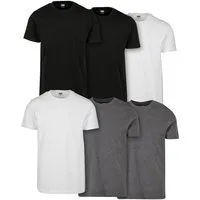 URBAN CLASSICS Rundhalsshirt Basic Tee 6-Pack Herren T-Shirt