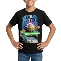 Spreadshirt T-Shirt Star Wars Meister Yoda Und Grünes Lichtschwert Teenager T-Shirt (1-tlg)