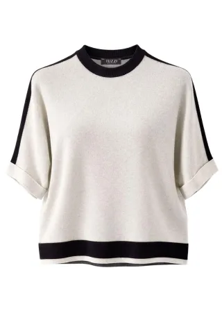tuzzi - Pulli CHOCOLATE BITE mit Ärmelumschlag ivory - Gr. - 38