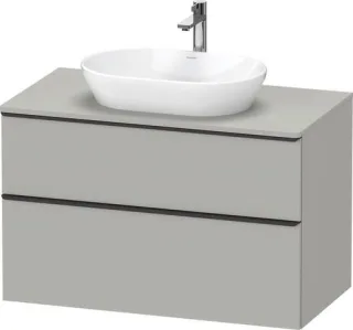 Duravit D-Neo Konsolenwaschtischunterbau wandhängend Betongrau Matt 1000x550x664 mm - DE49680BD07000 DE49680BD070000