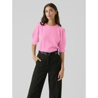 Vero Moda Rundhalspullover VMDOFFY 2/4 O-NECK PULLOVER GA NOOS Materialmix, regular fit