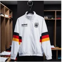 HOME WEAR Trainingsjacke Home Deluxe TEAM DEUTSCHLAND Nahtlose Retro-Jacke, Fußballjacke, Oversize, Sportjacke