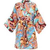 Guru-Shop Kimono Kurzer Kimono im Japan Style, Kimono Mantel,.., alternative Bekleidung