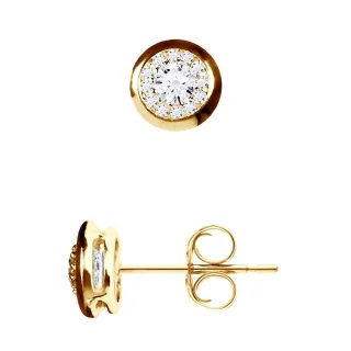 DIADEMA - Ohrringe mit Diamanten - Gelbgold